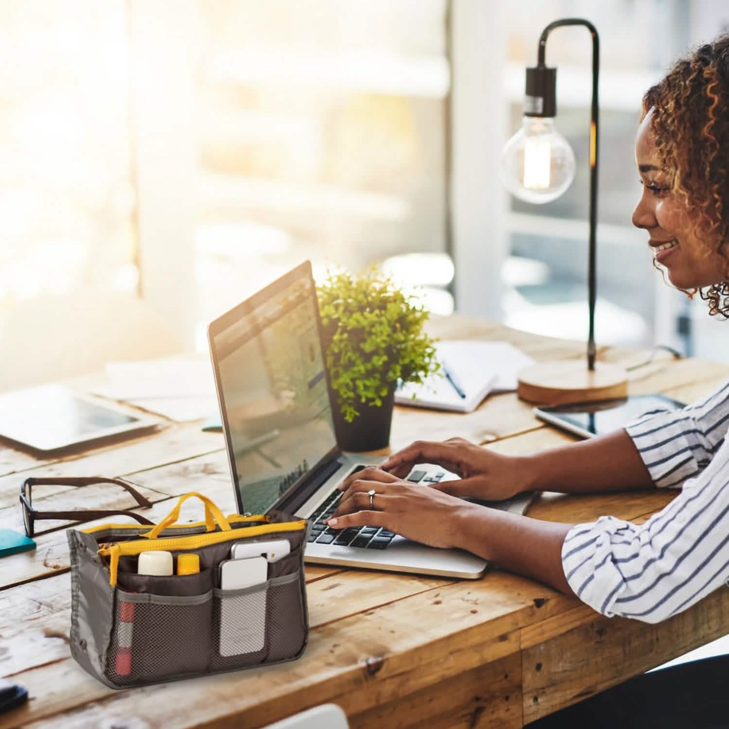 Women Lady Travel Insert Handbag Organizer Makeup Bags Storage & Organization - Tophatter Daily Deals