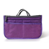 Women Lady Travel Insert Handbag Organizer Makeup Bags Purple Storage & Organization - Tophatter Daily Deals