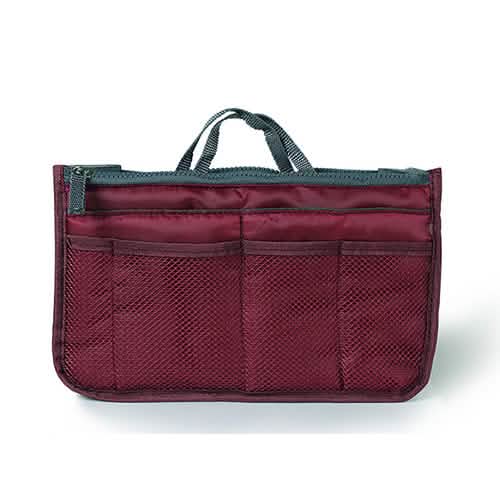 Women Lady Travel Insert Handbag Organizer Makeup Bags Red Storage & Organization - Tophatter Daily Deals