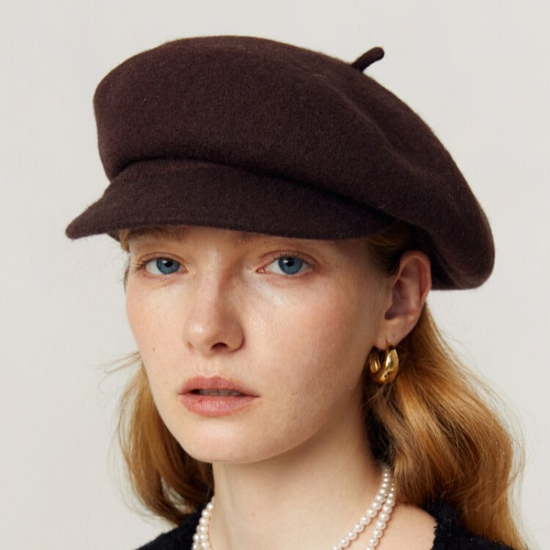 Women Leisure Painter Hat 100% Wool Berets Cap - Tophatter Daily Deals