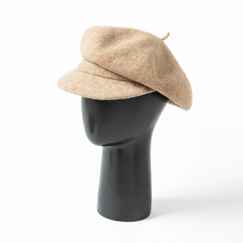Women Leisure Painter Hat 100% Wool Berets Cap - Tophatter Daily Deals