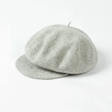 Women Leisure Painter Hat 100% Wool Berets Grey Cap - Tophatter Daily Deals