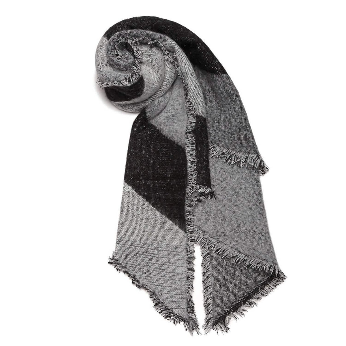 Women Long Soft Knitted Shawl Extra Thick Plaid Blanket Wrap Cape Women's Outerwear - Tophatter Daily Deals