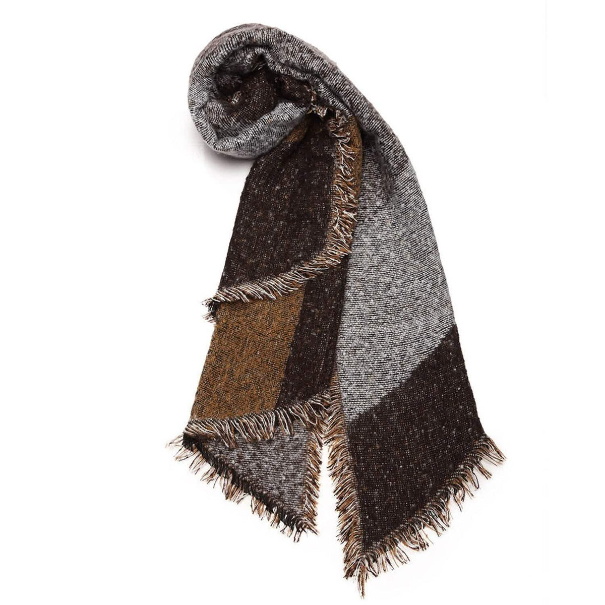Women Long Soft Knitted Shawl Extra Thick Plaid Blanket Wrap Cape Women's Outerwear - Tophatter Daily Deals
