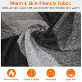 Women Long Soft Knitted Shawl Extra Thick Plaid Blanket Wrap Cape Women's Outerwear - Tophatter Daily Deals