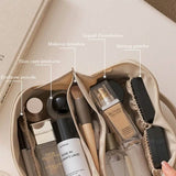 Women Makeup Organizer Toiletry Leather Bag Beauty & Personal Care - Tophatter Daily Deals
