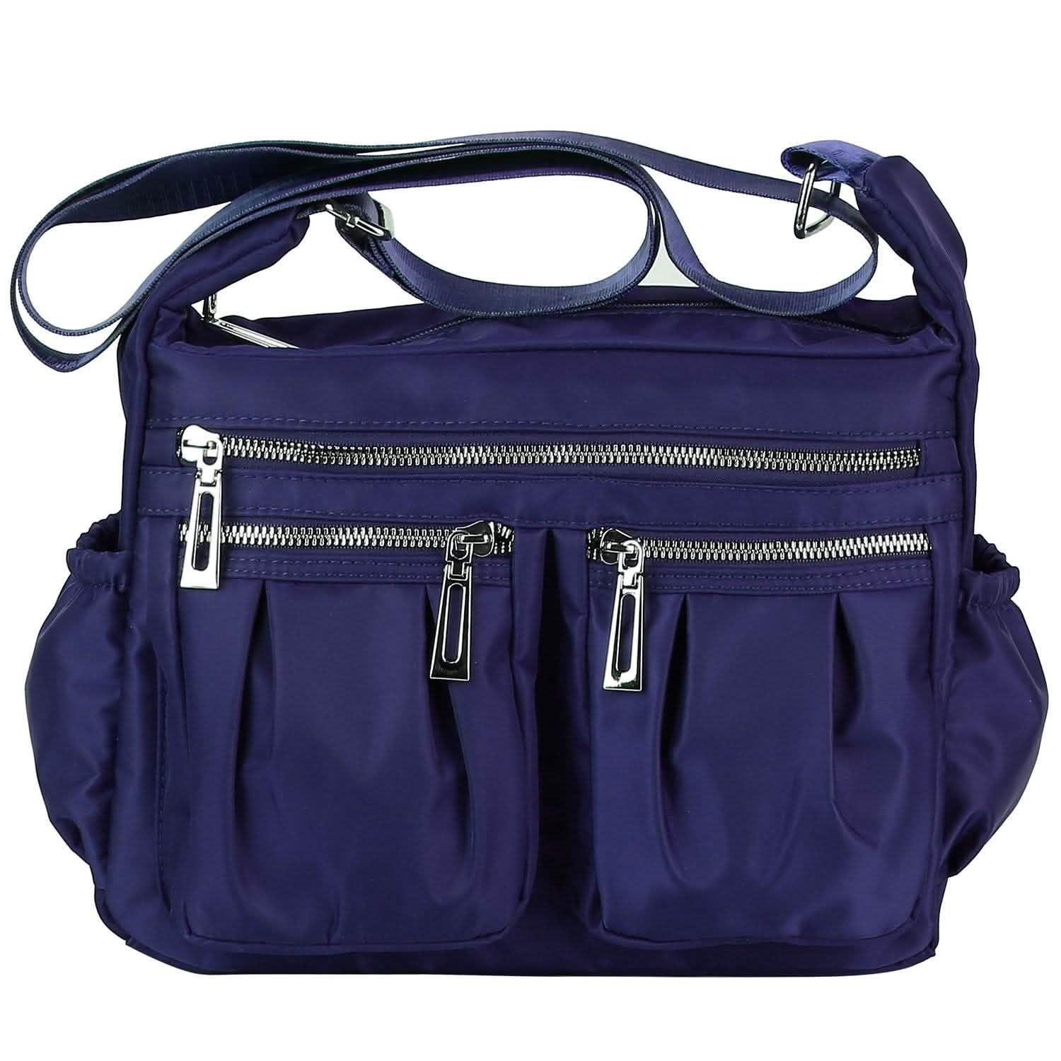 Women Multi-Pocket Shoulder Bag Blue Handbags & Wallets - Tophatter Daily Deals