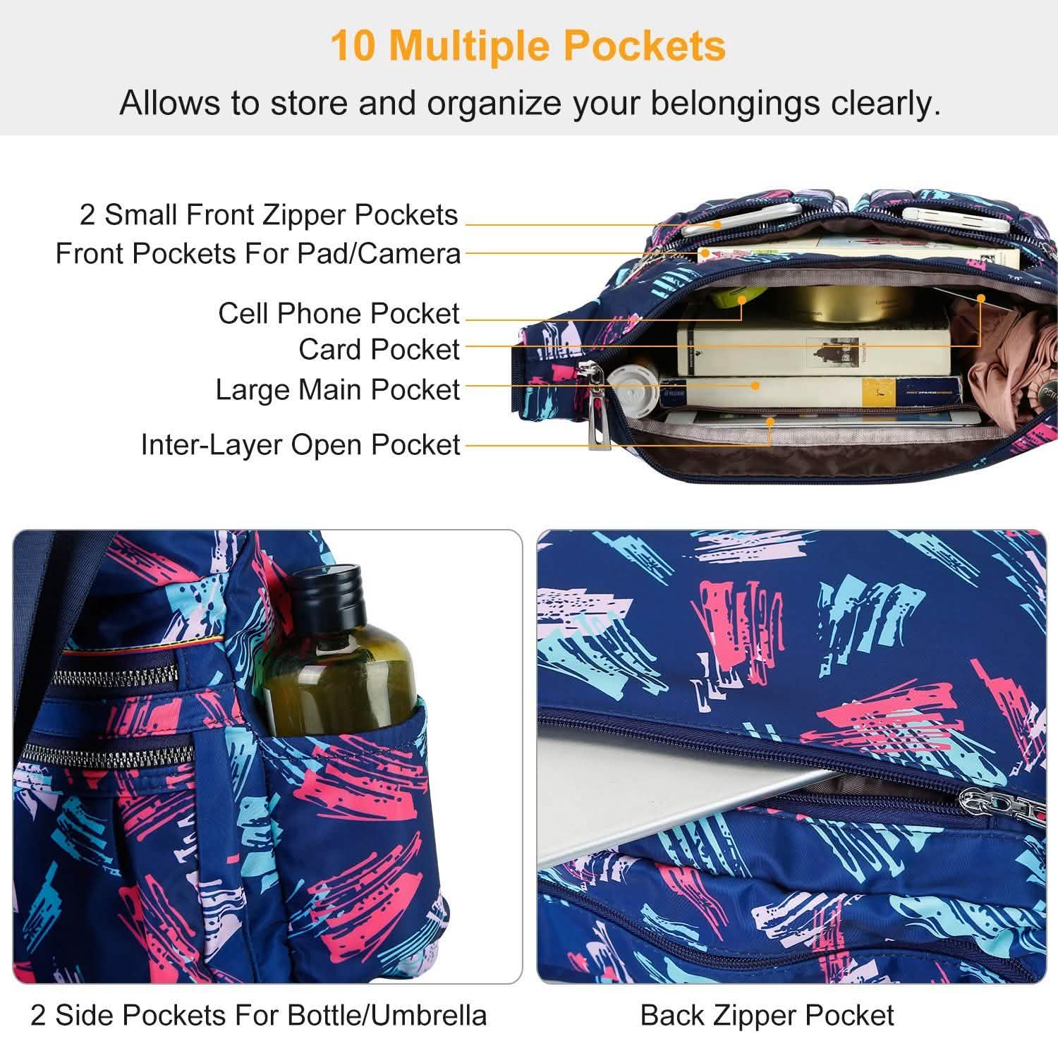 Women Multi-Pocket Shoulder Bag Handbags & Wallets - Tophatter Daily Deals