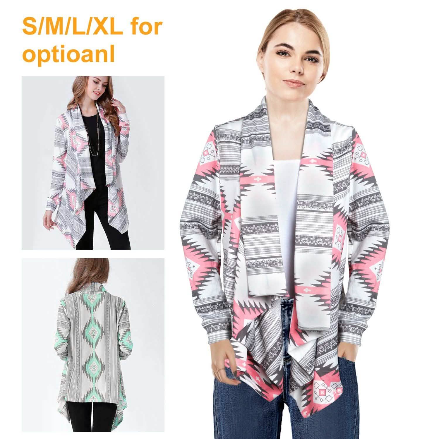 Women Open Front Long Sleeve Cardigan Women's Tops - Tophatter Daily Deals