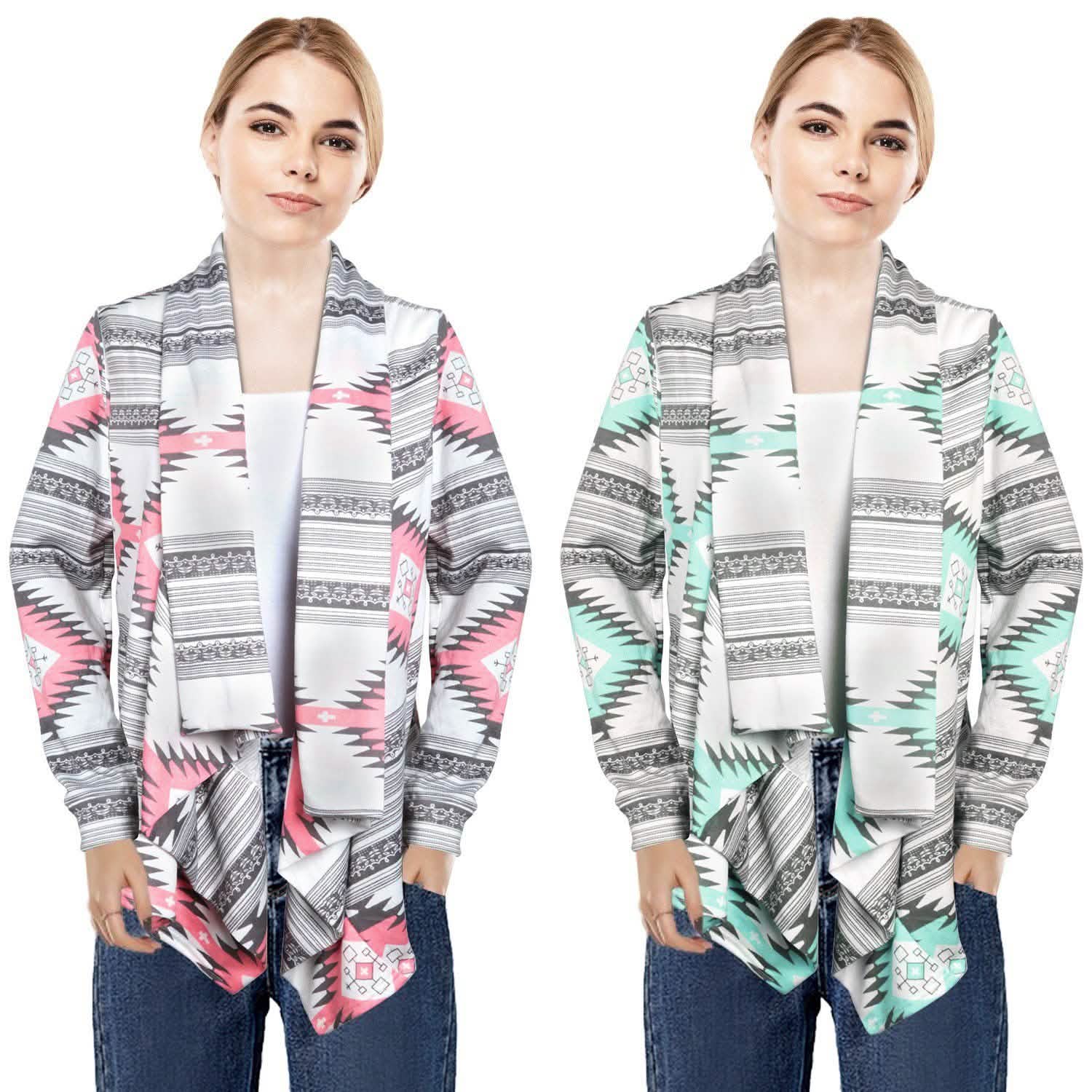 Women Open Front Long Sleeve Cardigan Women's Tops - Tophatter Daily Deals