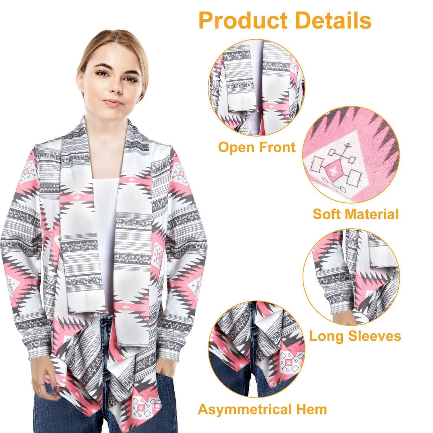 Women Open Front Long Sleeve Cardigan Women's Tops - Tophatter Daily Deals