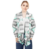 Women Open Front Long Sleeve Cardigan Green Women's Tops - Tophatter Daily Deals