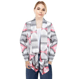 Women Open Front Long Sleeve Cardigan Pink Women's Tops - Tophatter Daily Deals