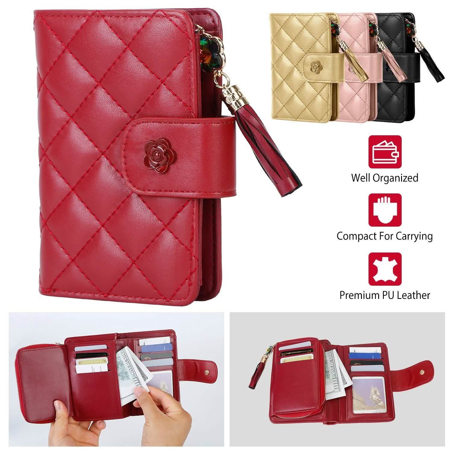 Women PU Leather Clutch Wallet Handbags & Wallets - Tophatter Daily Deals