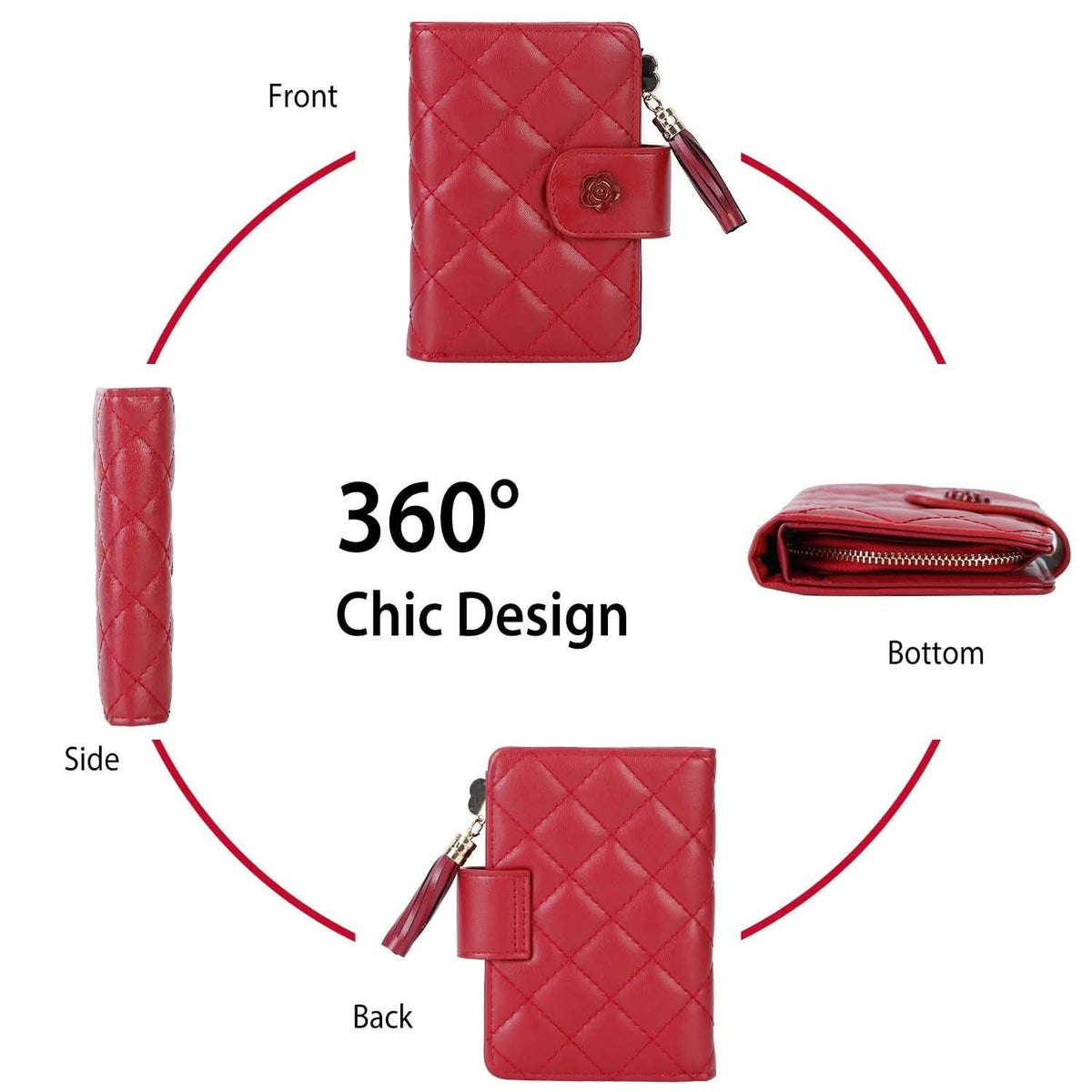 Women PU Leather Clutch Wallet Handbags & Wallets - Tophatter Daily Deals