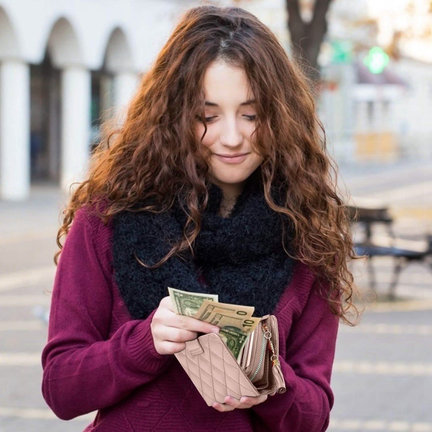 Women PU Leather Clutch Wallet Handbags & Wallets - Tophatter Daily Deals