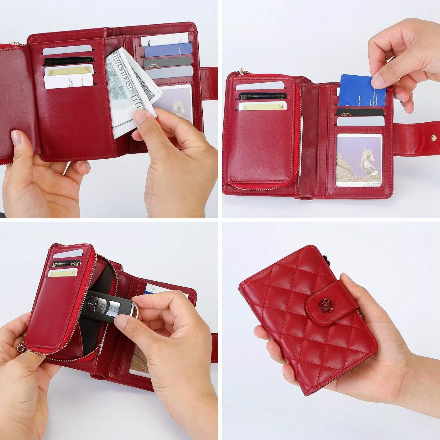 Women PU Leather Clutch Wallet Handbags & Wallets - Tophatter Daily Deals