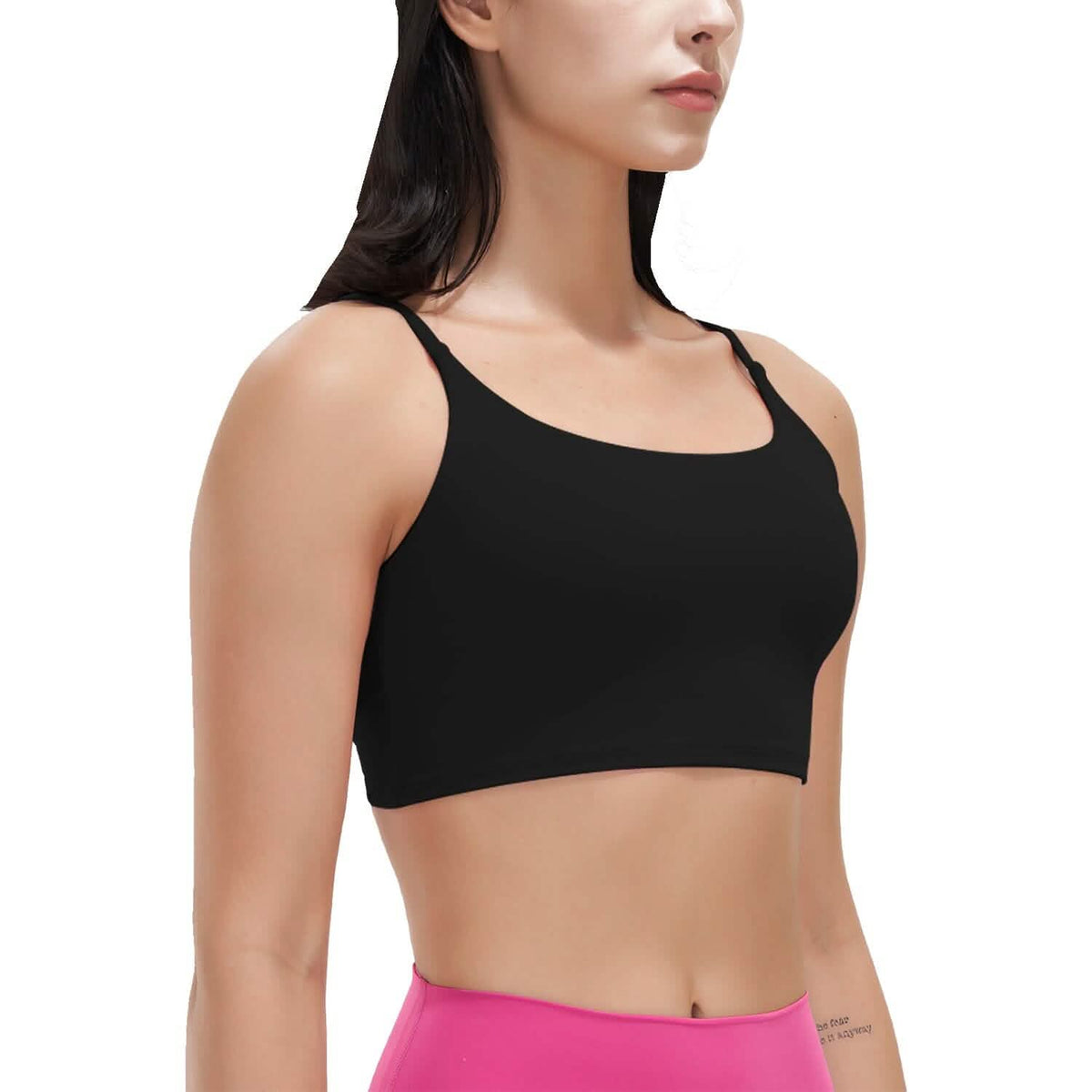 Women Strap Sport Bras Padded Strappy Tank Tops Black Women's Lingerie - Tophatter Daily Deals
