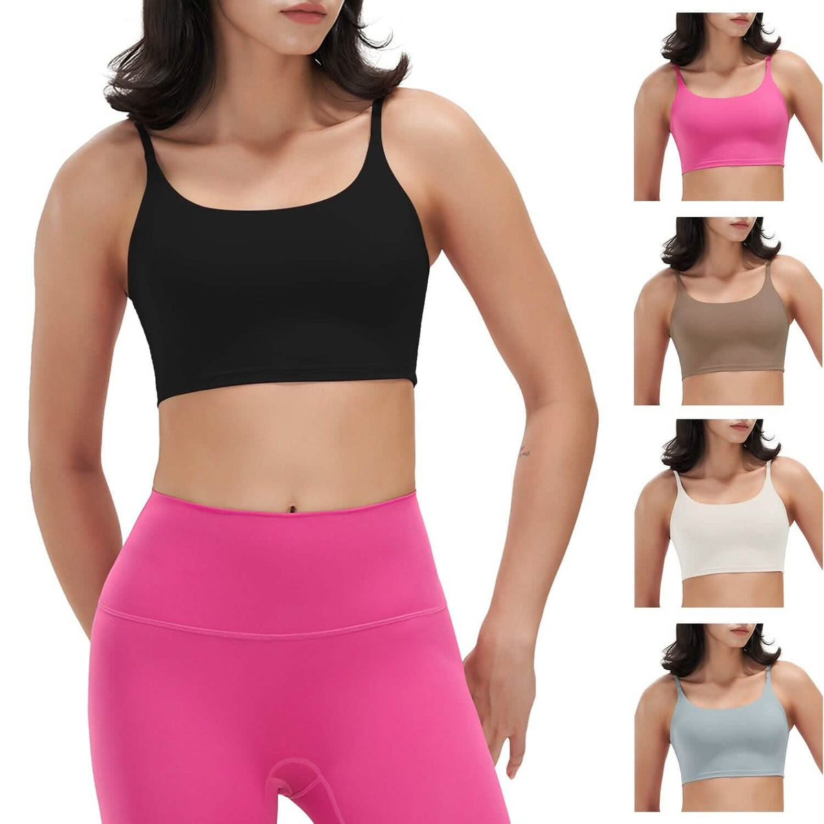 Women Strap Sport Bras Padded Strappy Tank Tops Women's Lingerie - Tophatter Daily Deals