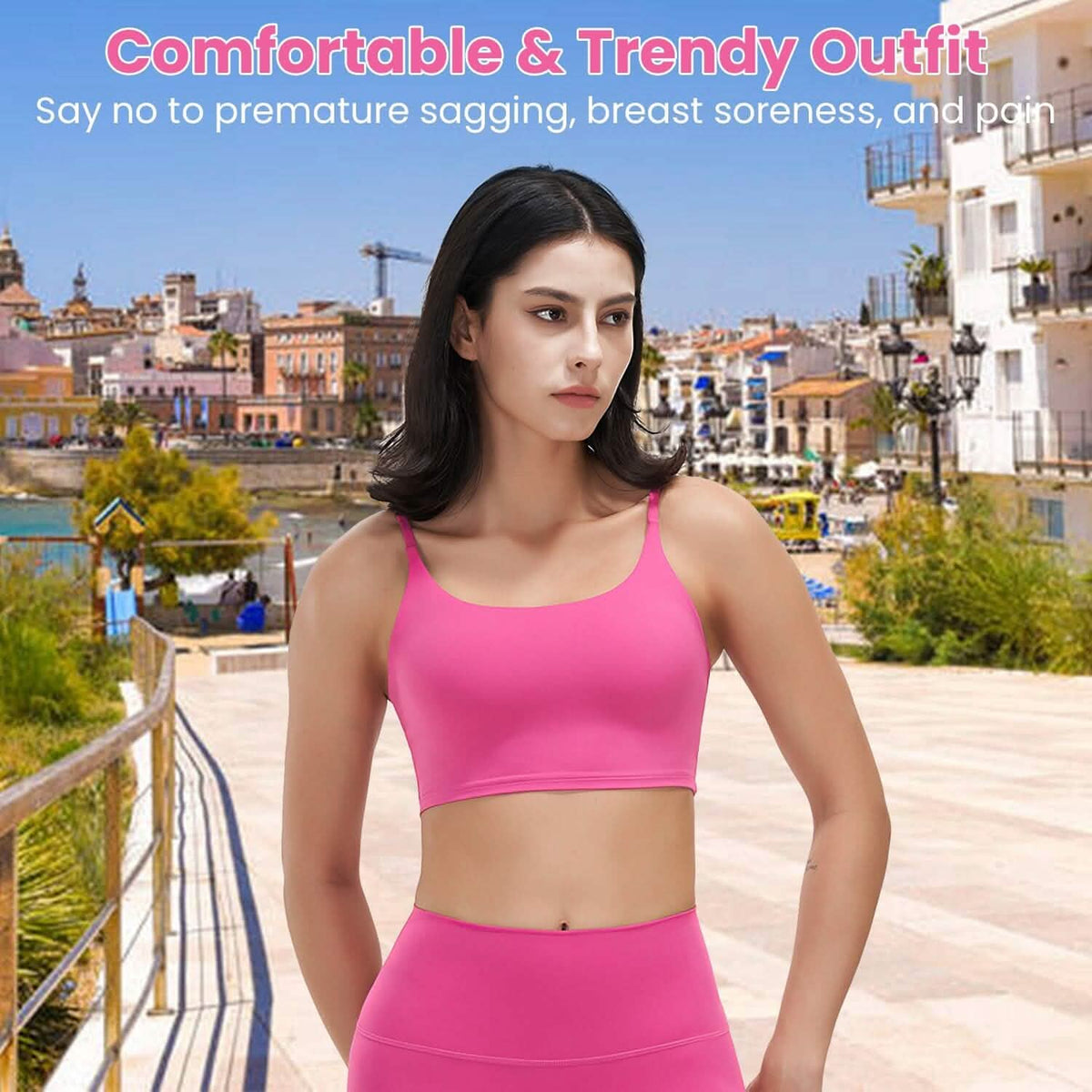 Women Strap Sport Bras Padded Strappy Tank Tops Women's Lingerie - Tophatter Daily Deals
