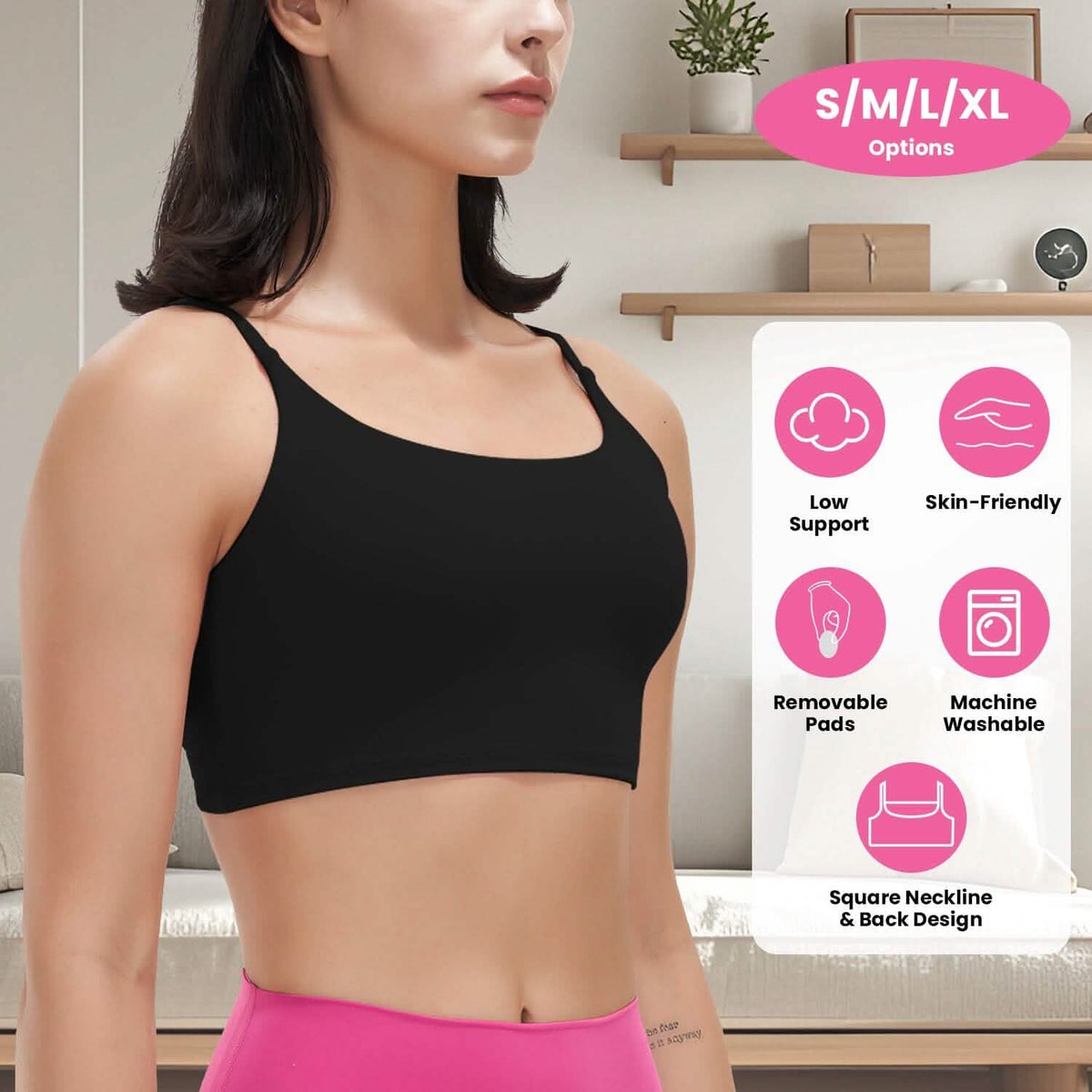 Women Strap Sport Bras Padded Strappy Tank Tops Women's Lingerie - Tophatter Daily Deals