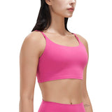 Women Strap Sport Bras Padded Strappy Tank Tops Pink Women's Lingerie - Tophatter Daily Deals