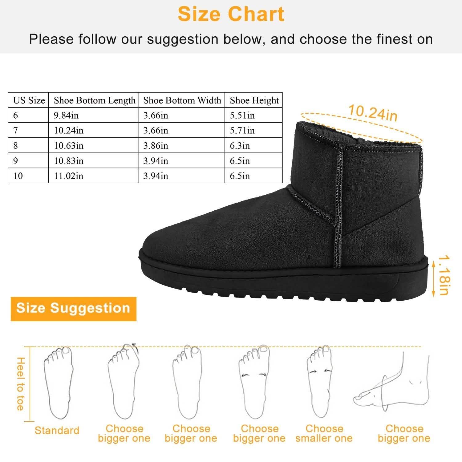 Women Suede Mid-Calf Snow Boot with Anti-slip Rubber Base Women's Shoes - Tophatter Daily Deals