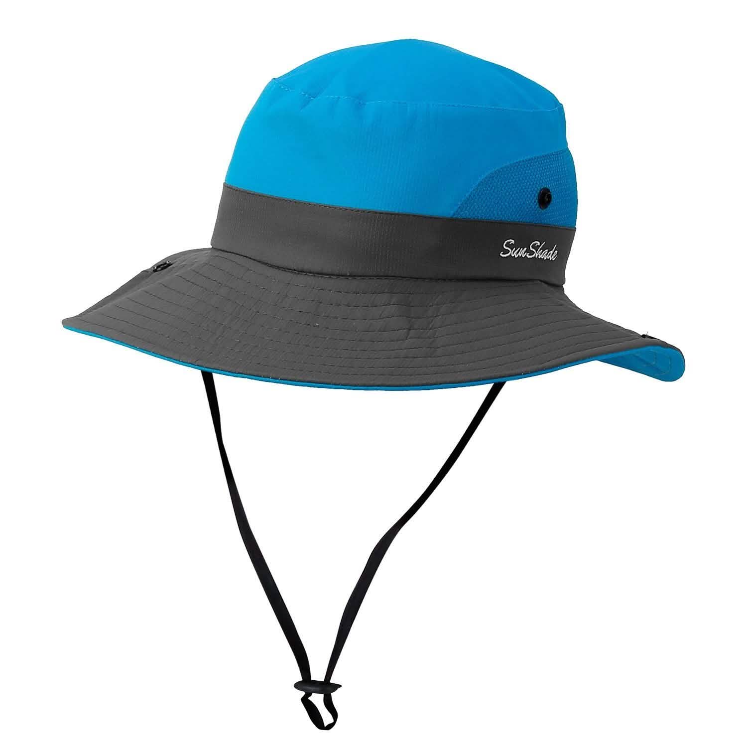 Women Summer Sun Bucket Hats Foldable Blue Hats - Tophatter Daily Deals