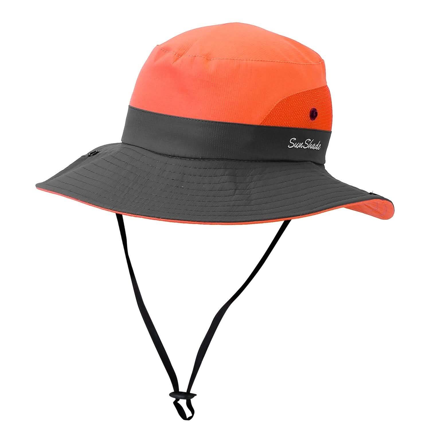 Women Summer Sun Bucket Hats Foldable Orange Hats - Tophatter Daily Deals