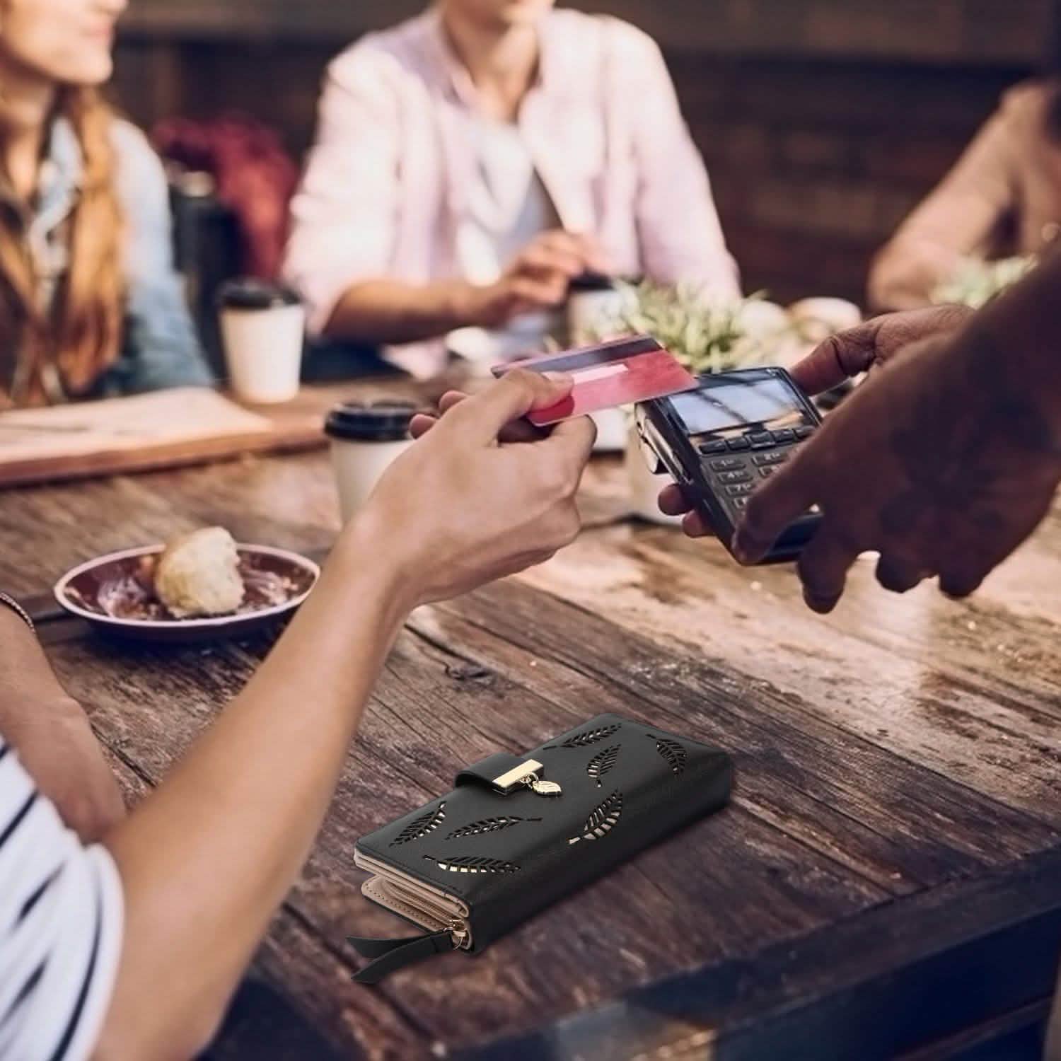 Women Wallet PU Leather Lady Long Purse Handbags & Wallets - Tophatter Daily Deals