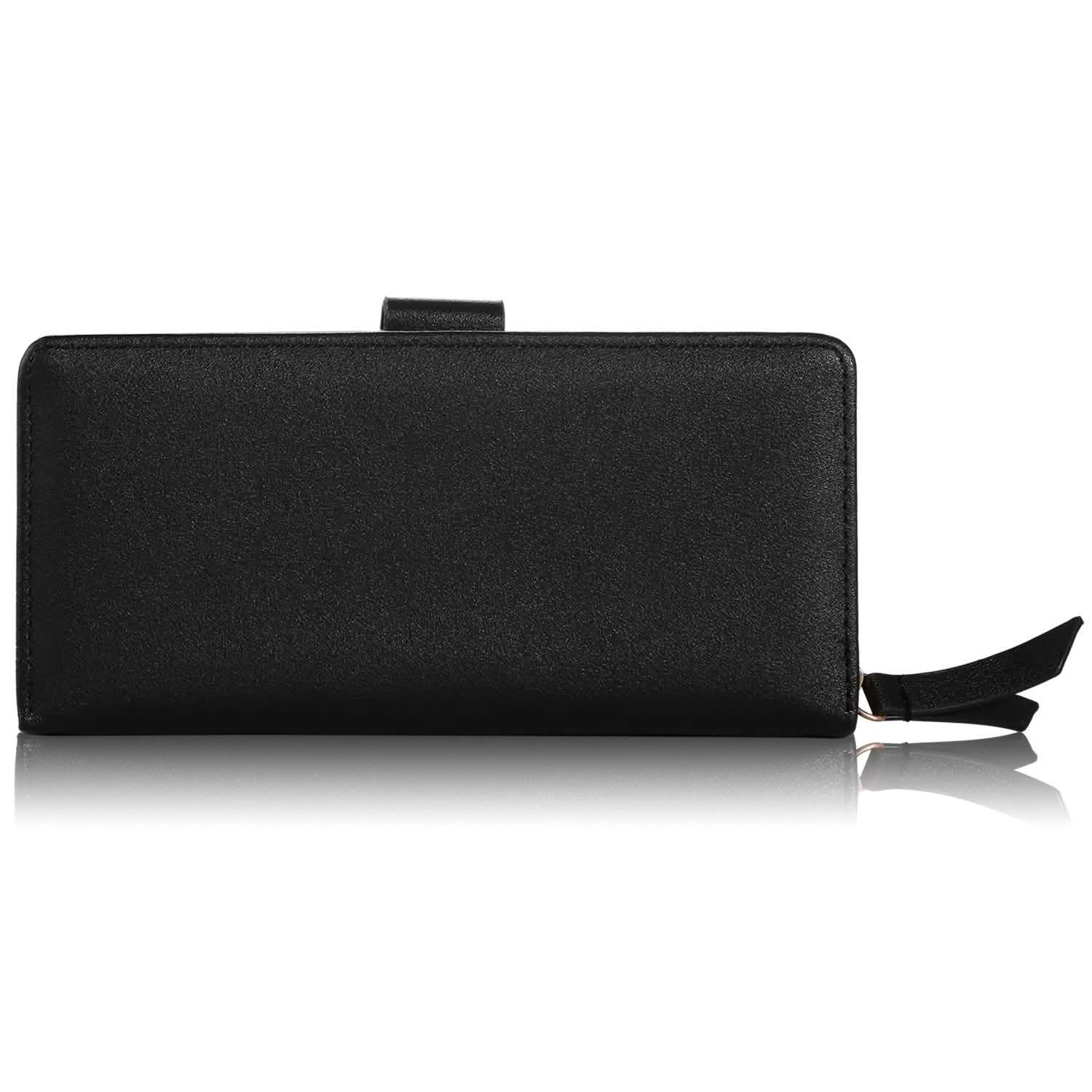 Women Wallet PU Leather Lady Long Purse Handbags & Wallets - Tophatter Daily Deals