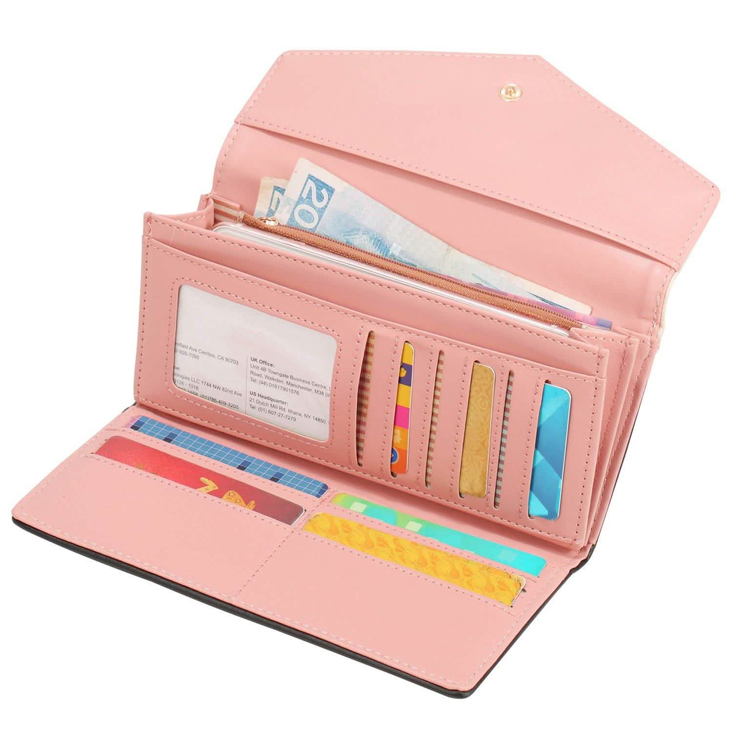 Women Wallet Soft Leather Trifold Clutch Purse Handbags & Wallets - Tophatter Daily Deals