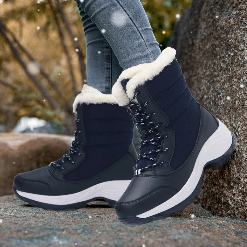 Women Wedges Waterproof Thigh Snow Boots Snow Boots - Tophatter Daily Deals