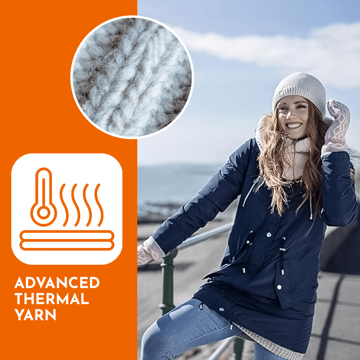 Ladies Thermal Mittens - Copenhagen Heat Holder Heatweaver Thermal Warm Mittens Clothing - Tophatter Daily Deals