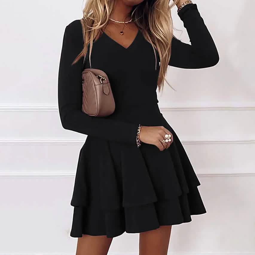 Women's A Line Dress Short Mini Dress Black Women's Dresses - Tophatter Daily Deals
