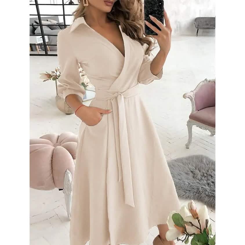 Women's A Line Dress Khaki Women's Dresses - Tophatter Daily Deals