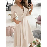 Women's A Line Dress Khaki Women's Dresses - Tophatter Daily Deals