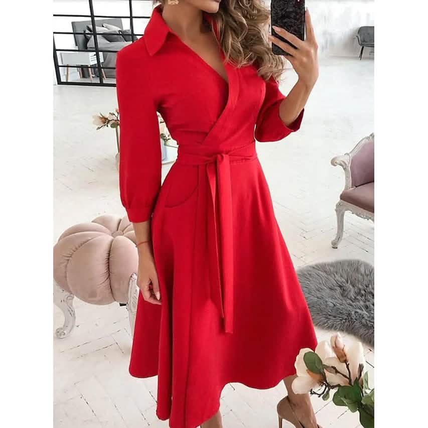 Women's A Line Dress Red Women's Dresses - Tophatter Daily Deals