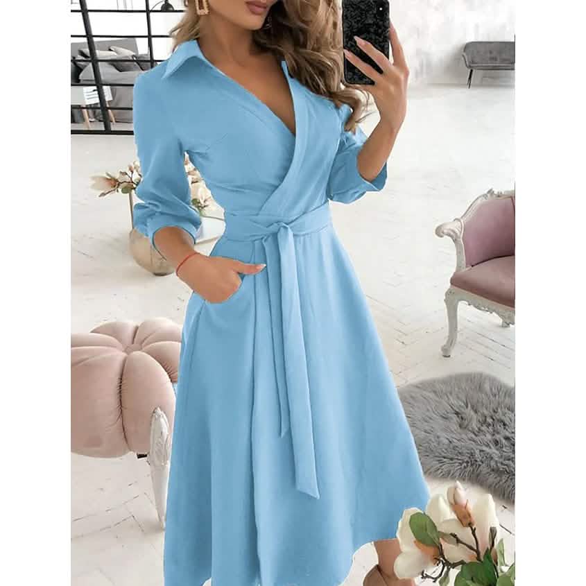 Women's A Line Dress Sky Blue Women's Dresses - Tophatter Daily Deals