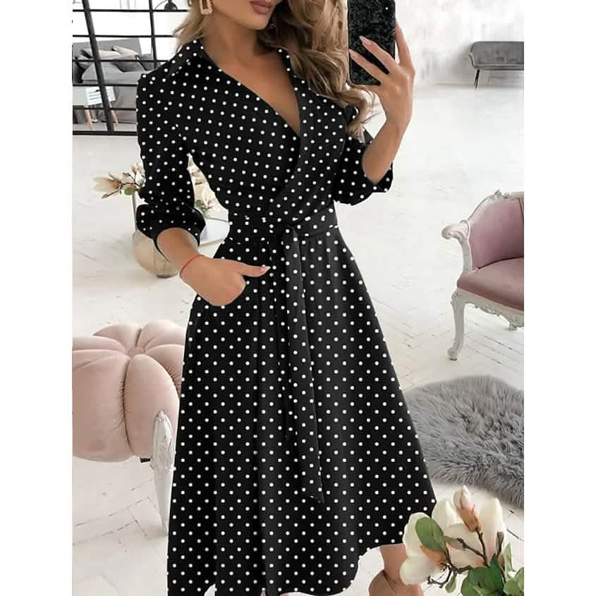 Women's A Line Dress Small Dots Women's Dresses - Tophatter Daily Deals