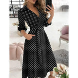 Women's A Line Dress Small Dots Women's Dresses - Tophatter Daily Deals