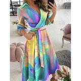 Women's A Line Dress Tie Dye Women's Dresses - Tophatter Daily Deals