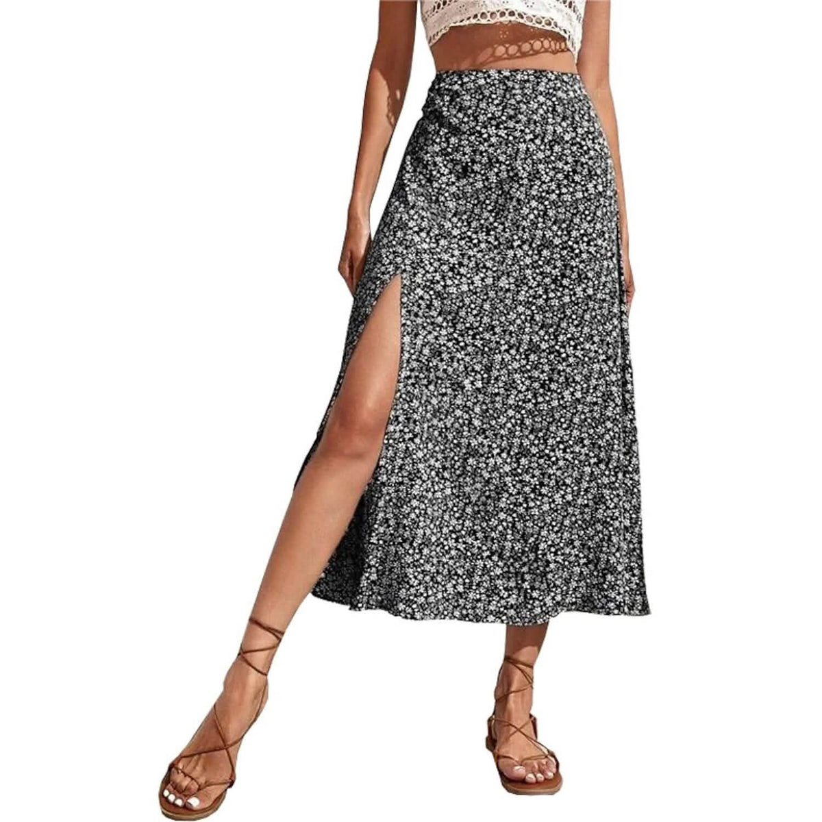 Women's A Line Long Skirt Black Women's Bottoms - Tophatter Daily Deals