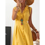 Women's A-Line Shirt Collar Casual Dress Women's Dresses - Tophatter Daily Deals