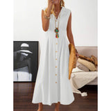 Women's A-Line Shirt Collar Casual Dress White Women's Dresses - Tophatter Daily Deals