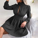 Women's A Line Turtleneck Mini Dress Women's Dresses - Tophatter Daily Deals