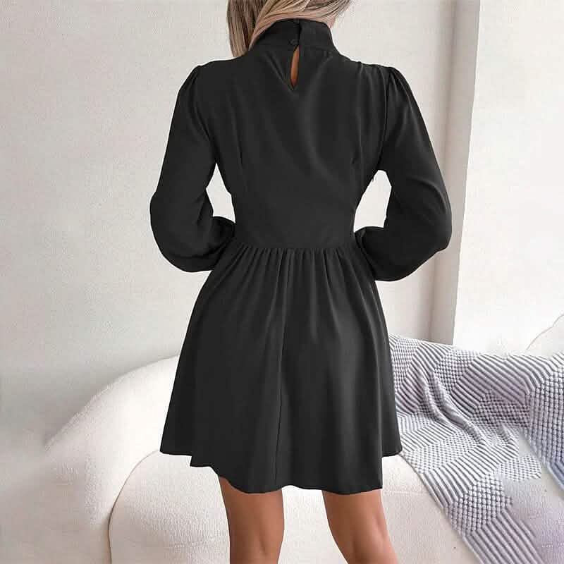 Women's A Line Turtleneck Mini Dress Women's Dresses - Tophatter Daily Deals