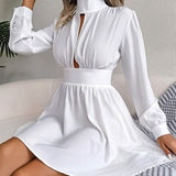 Women's A Line Turtleneck Mini Dress Women's Dresses - Tophatter Daily Deals