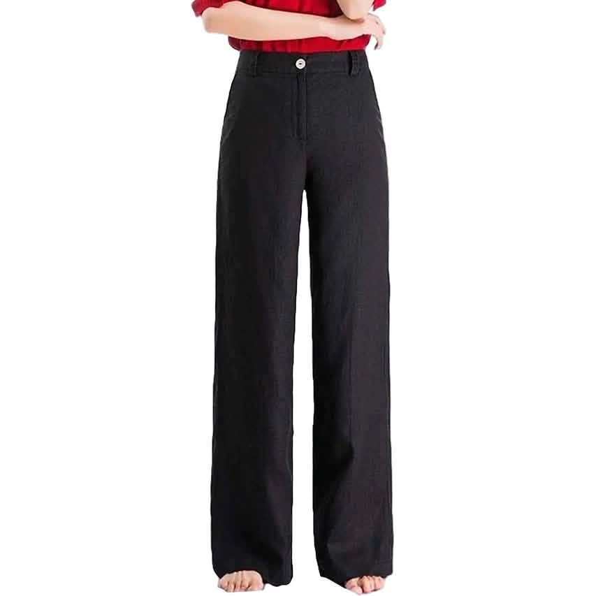 Women's Basic Soft Straight Twill Pants Women's Bottoms - Tophatter Daily Deals