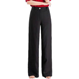 Women's Basic Soft Straight Twill Pants Women's Bottoms - Tophatter Daily Deals